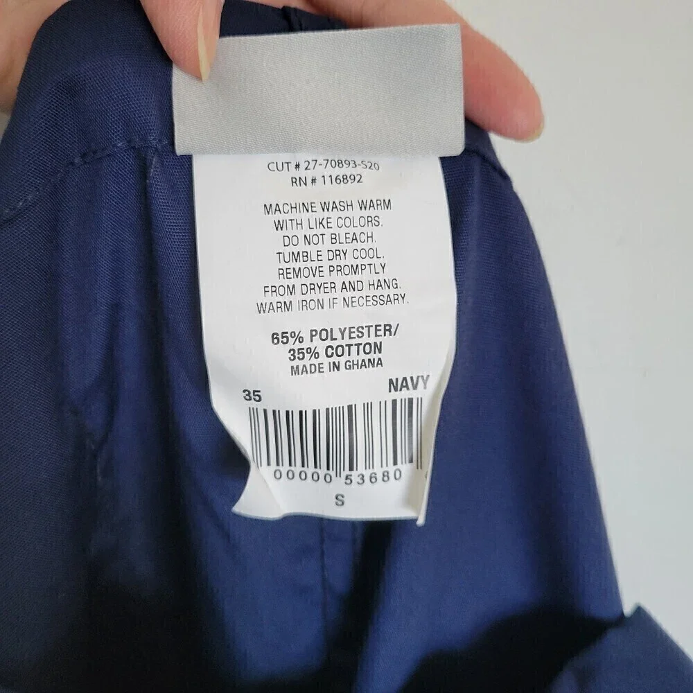 NEW UA Scrubs Navy Blue Men's Multi Pocket Drawstring Long Pants Size Small